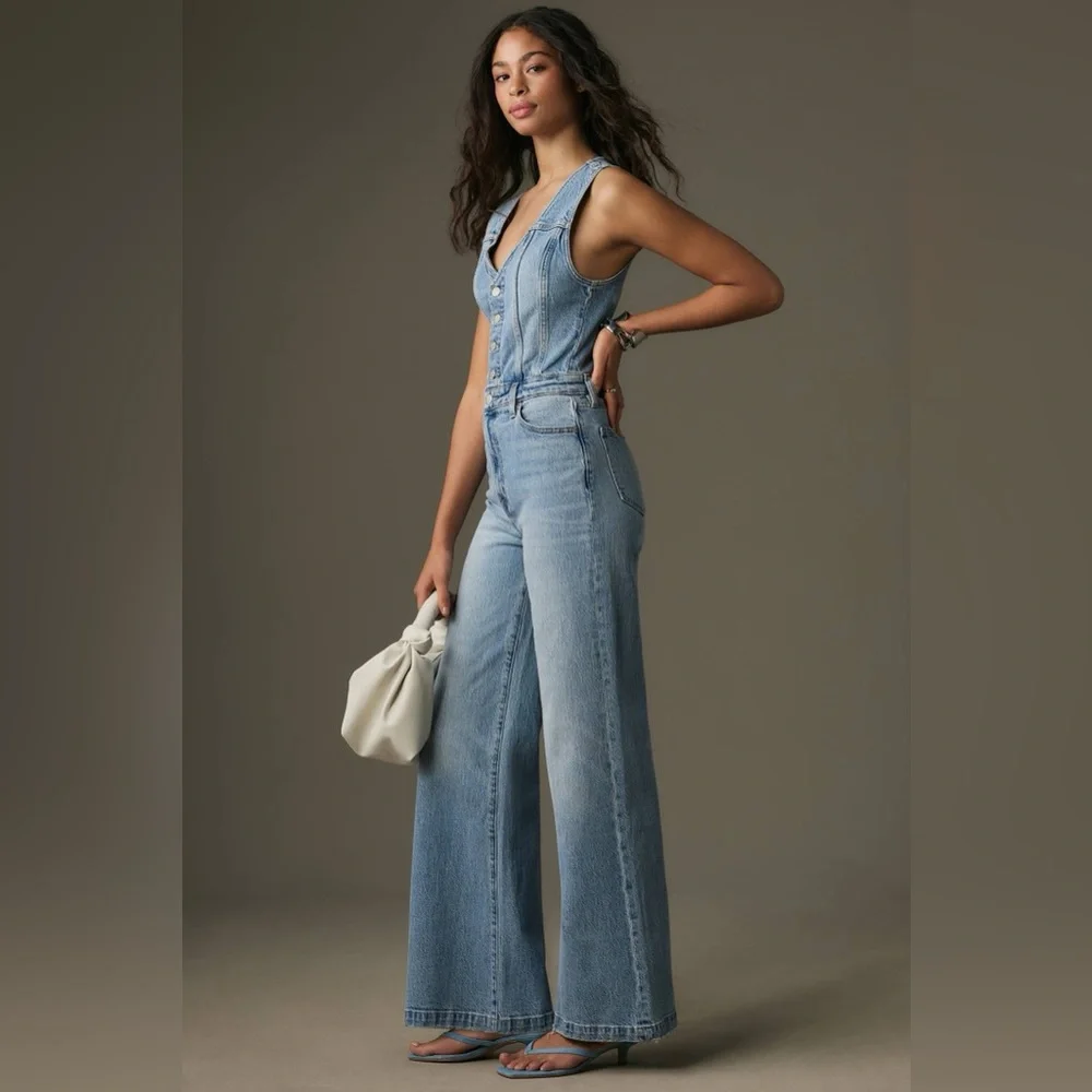 Pistola Blue Denim Women Jeans Overalls - Picture 3 of 7